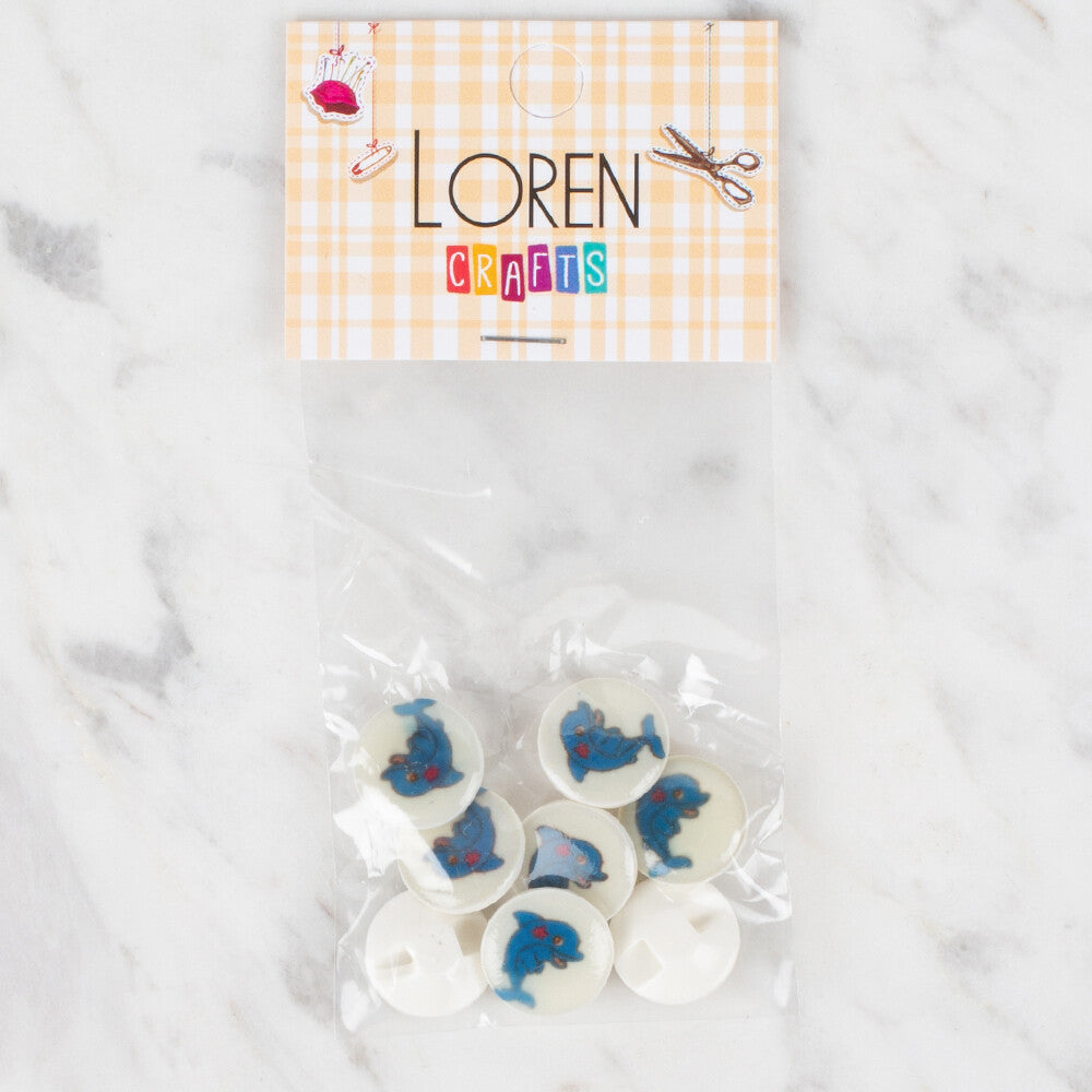 Loren Crafts 8'li Düğme - 680